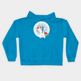 Colorful Dabbing Unicorn Kids Hoodie